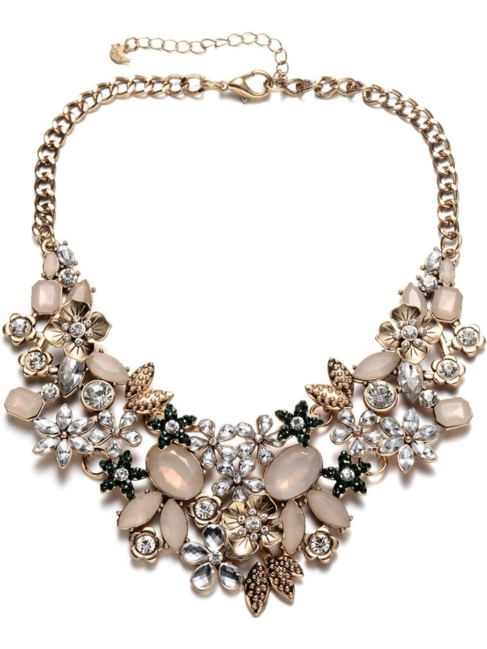 Floral Chunky Statement Necklace for Women | Bold Bib Jewelry Accessory